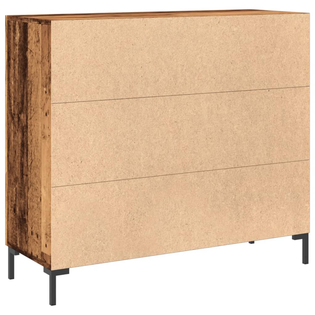 Sideboard Old Wood 90x34x80 cm Engineered Wood