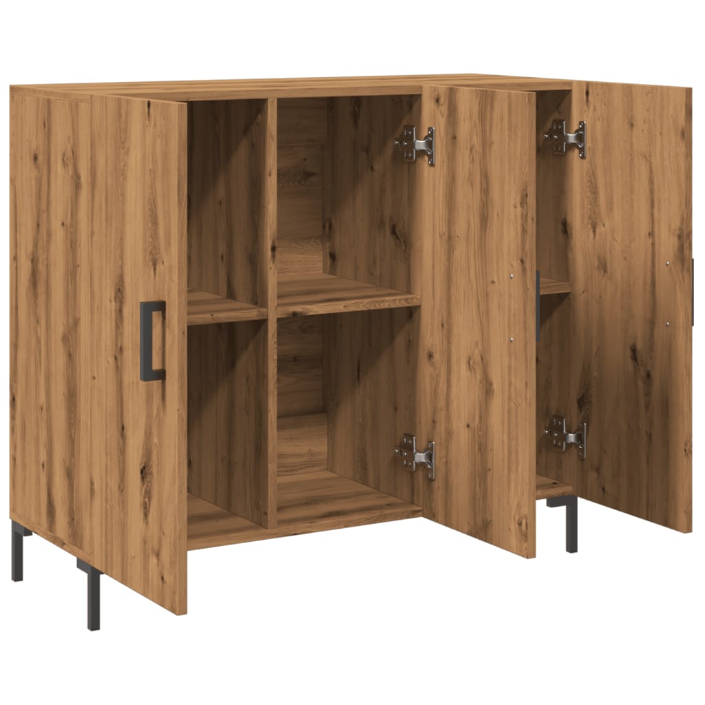 Sideboard Artisian Oak 90x34x80 cm Engineered Wood