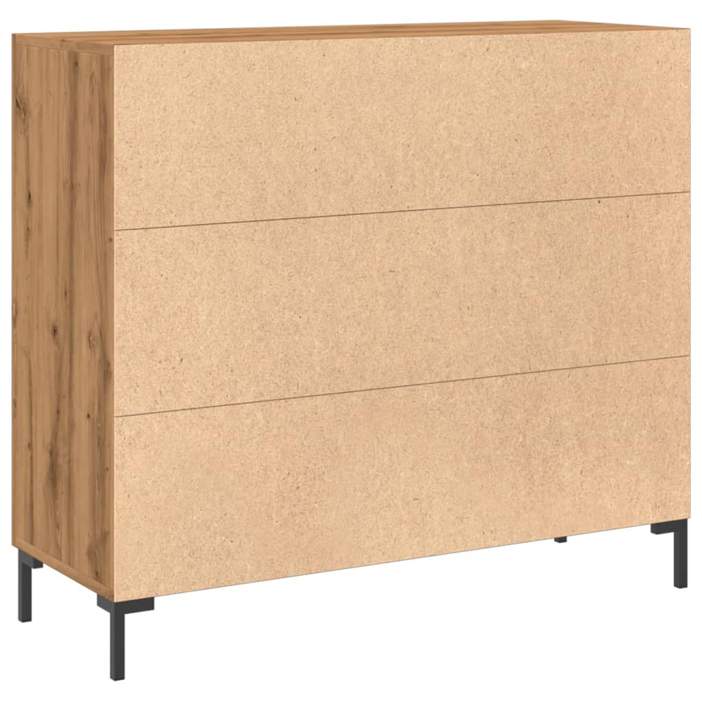 Sideboard Artisian Oak 90x34x80 cm Engineered Wood