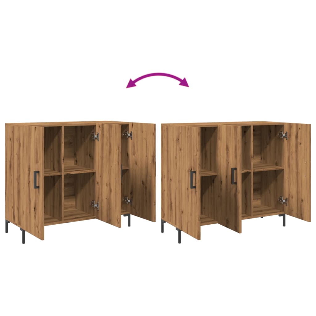 Sideboard Artisian Oak 90x34x80 cm Engineered Wood