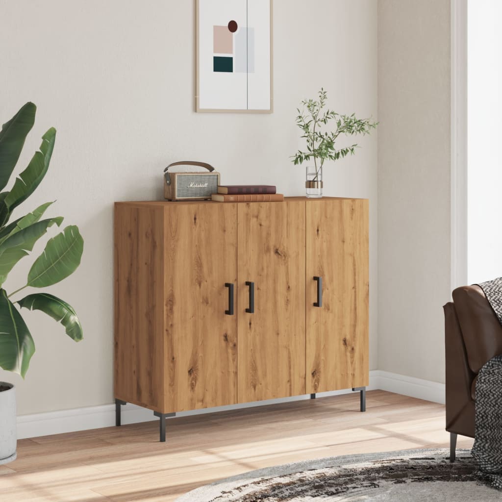 Sideboard Artisian Oak 90x34x80 cm Engineered Wood
