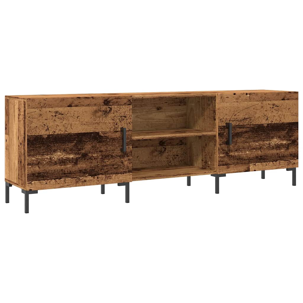 Modern Wooden TV Tele Stand Unit Media Cabinet With 2 Doors & Storage Shelf