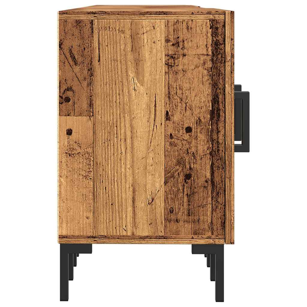 Modern Wooden TV Tele Stand Unit Media Cabinet With 2 Doors & Storage Shelf