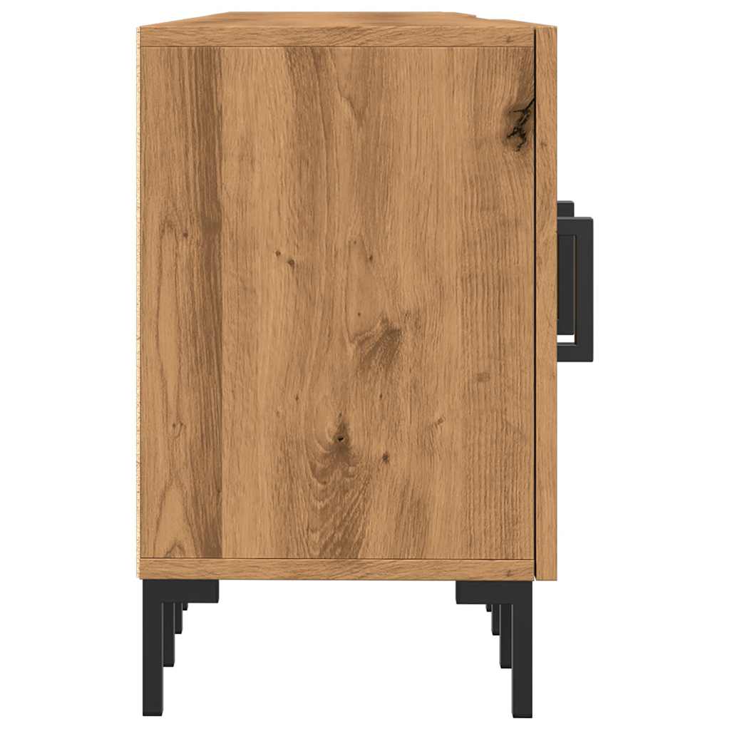 Modern Wooden TV Tele Stand Unit Media Cabinet With 2 Doors & Storage Shelf