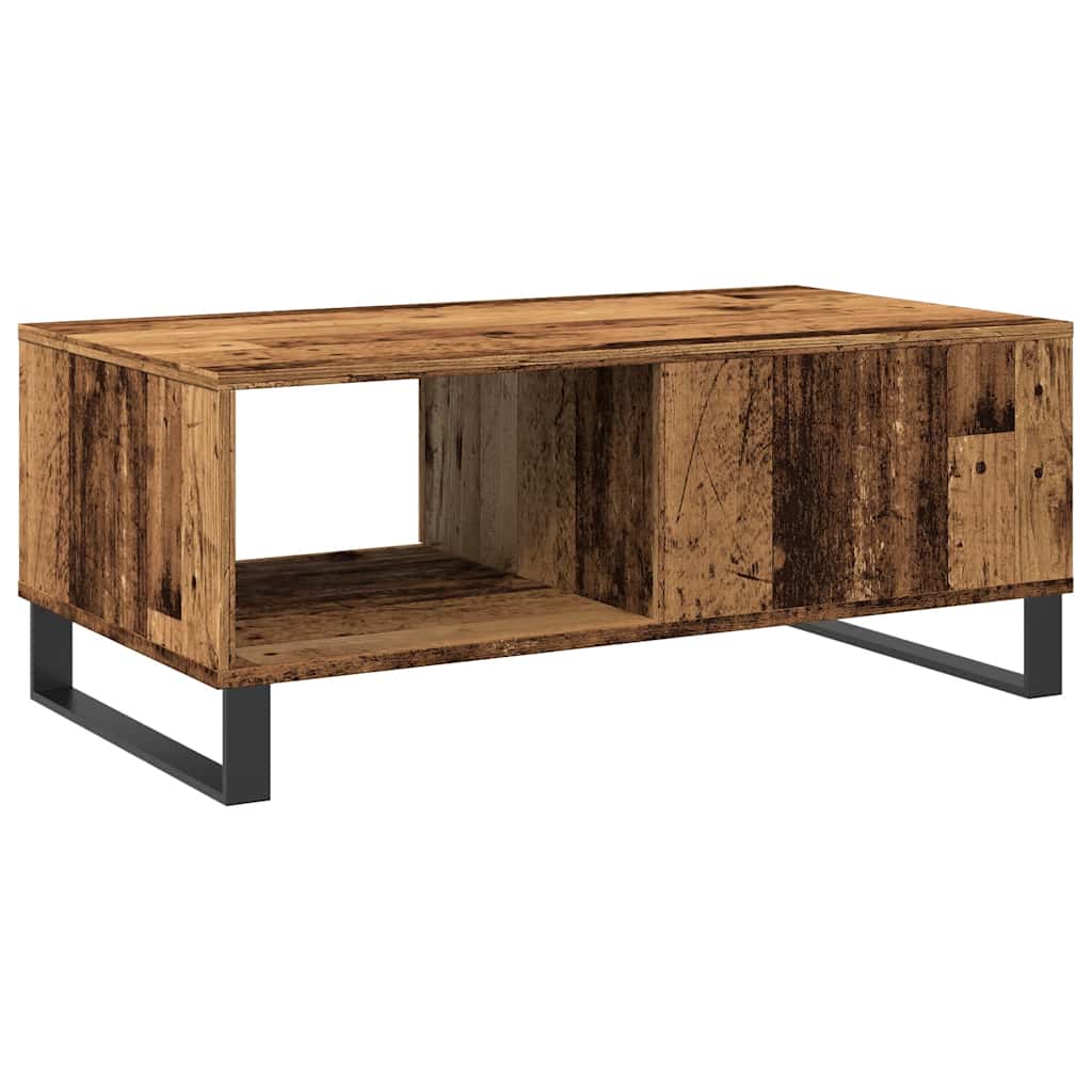 Modern Wooden Living Room Coffee Table With Drawer & Open Storage Space Wood