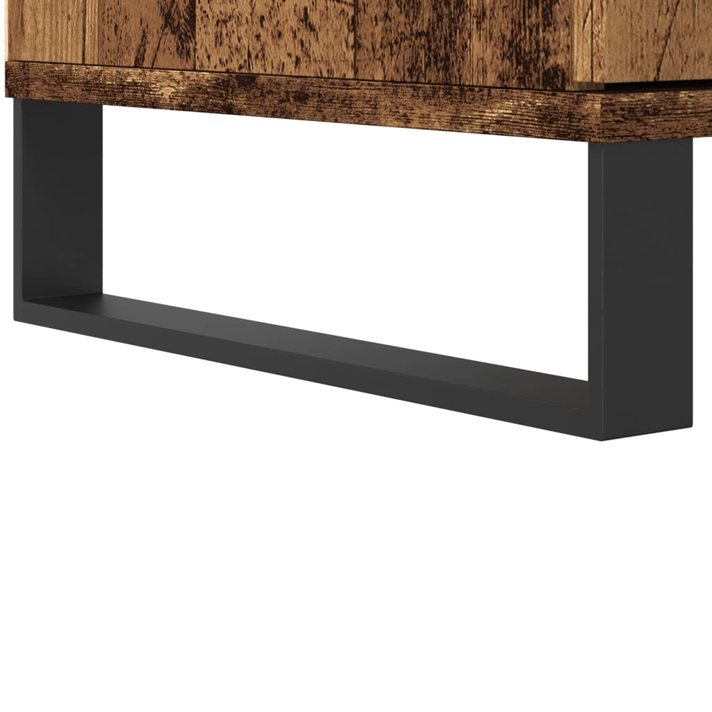 Highboard Old Wood 60x36x110 cm Engineered Wood