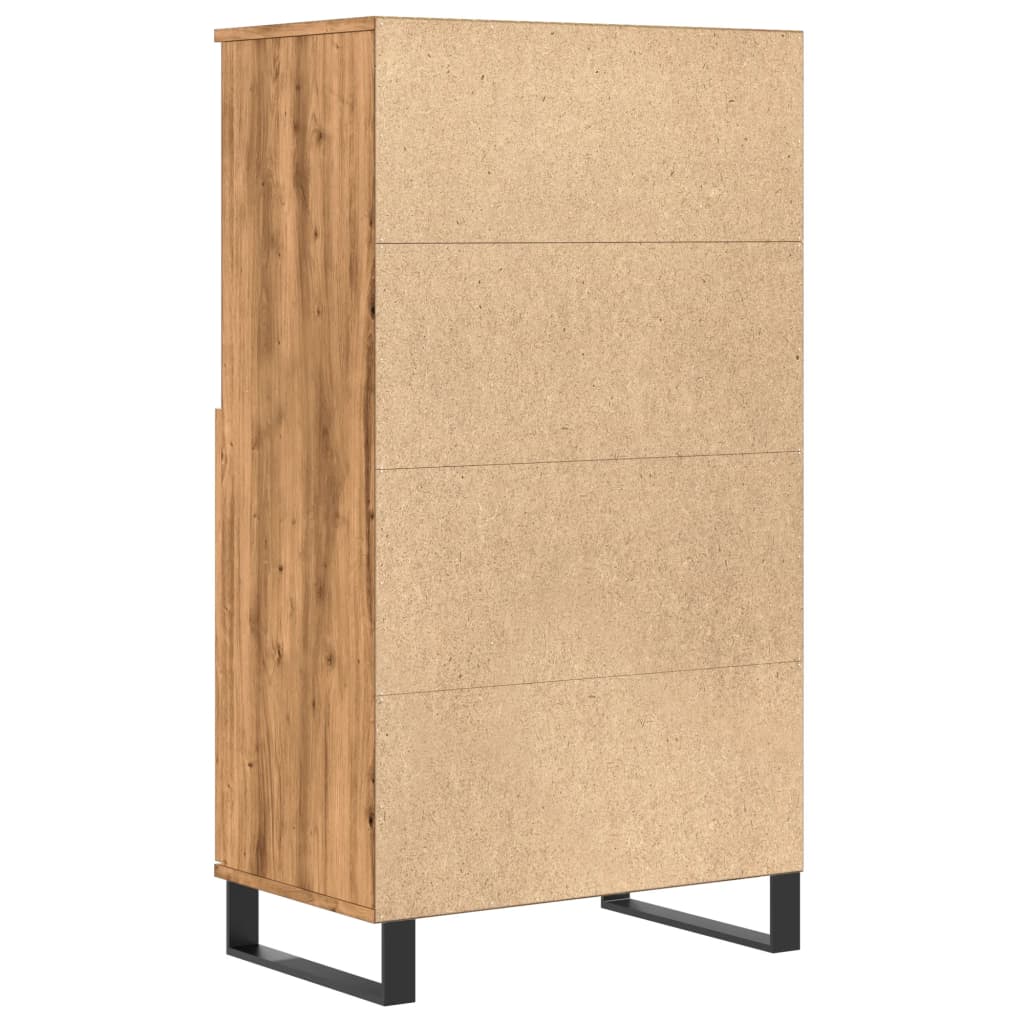 Highboard Artisan Oak 60x36x110 cm Engineered Wood