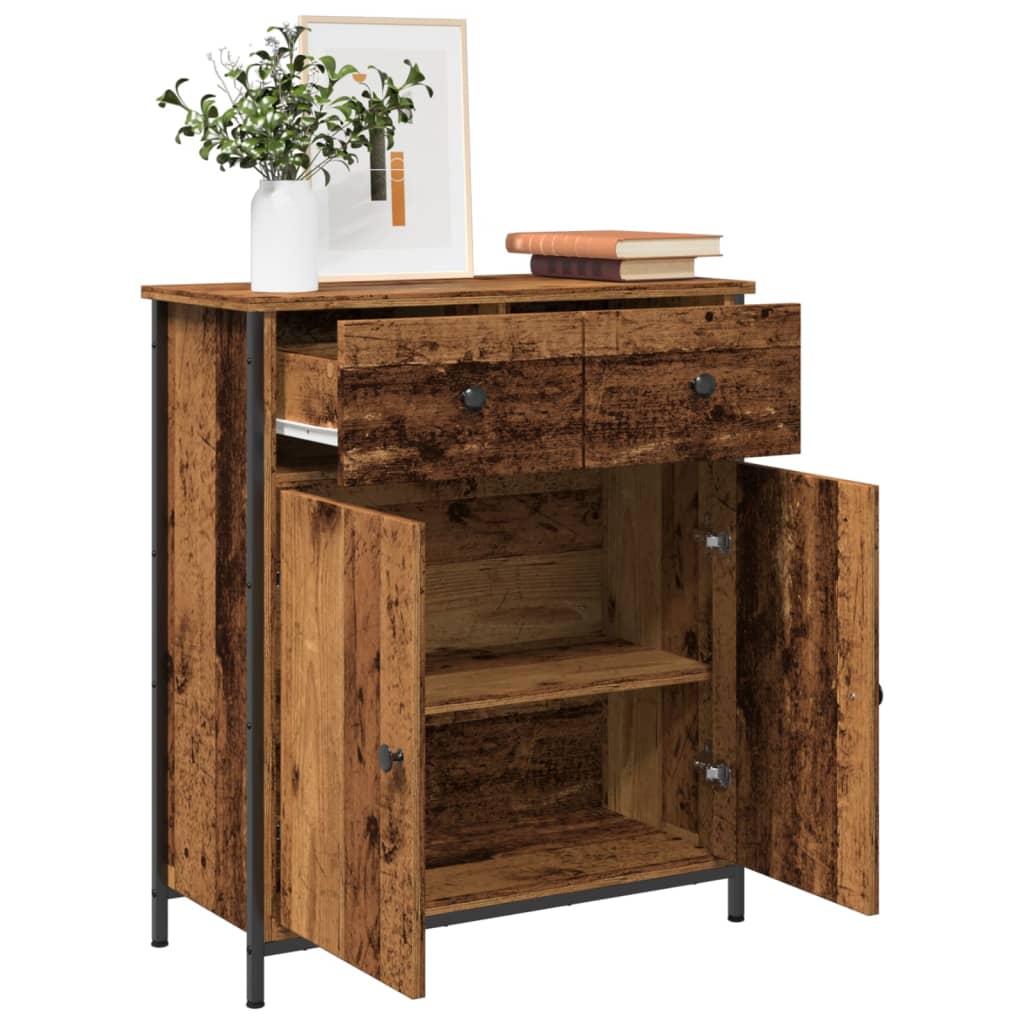 Sideboard Old Wood 70x30x80 cm Engineered Wood