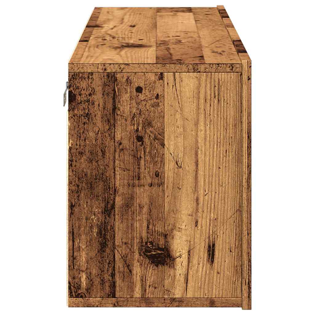 TV Cabinet Wall-mounted Old Wood 100x30x41 cm
