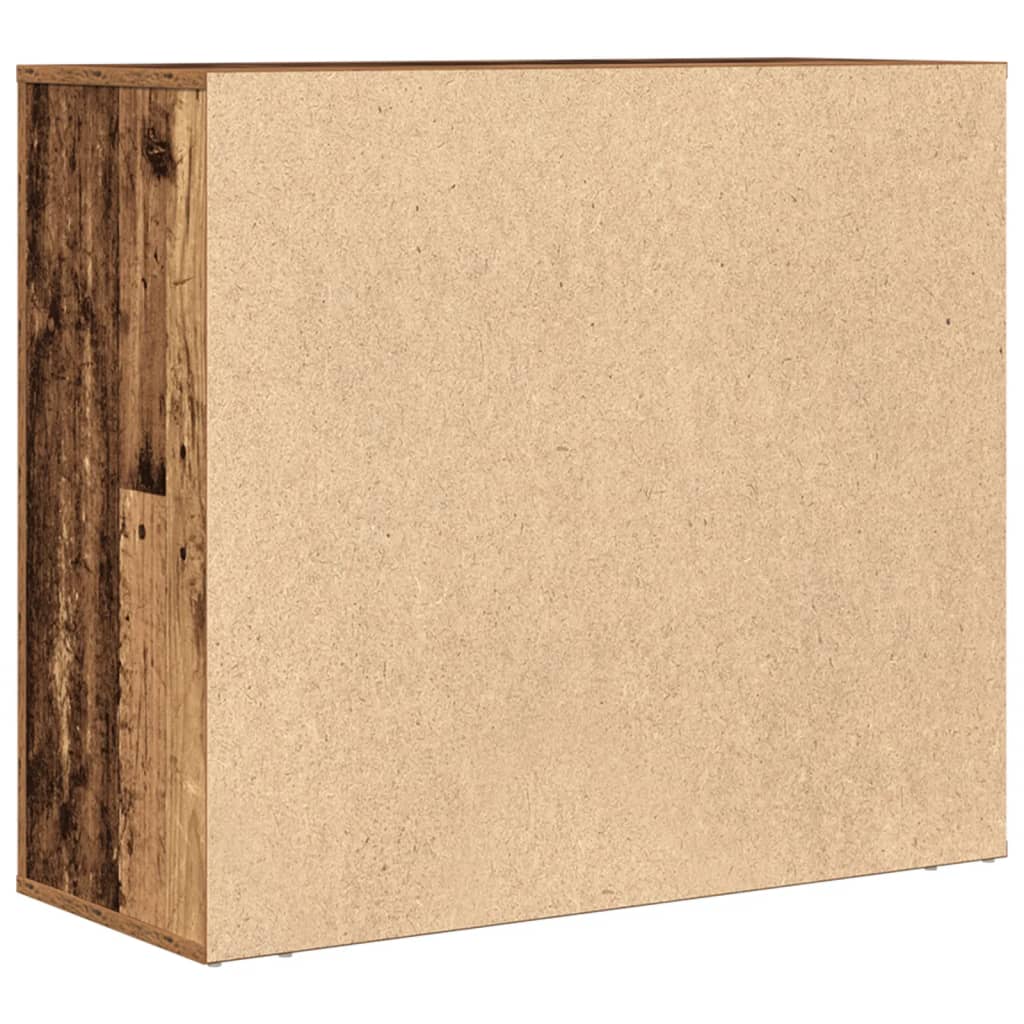 Sideboard Old Wood 80x33x70 cm Engineered Wood