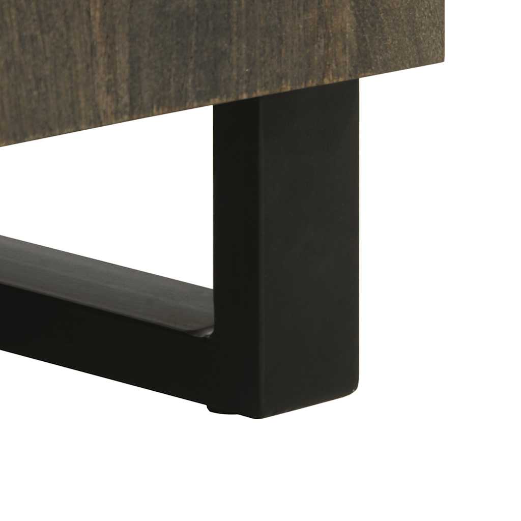 Sideboard Black 60x33x75 cm Solid Wood Mango