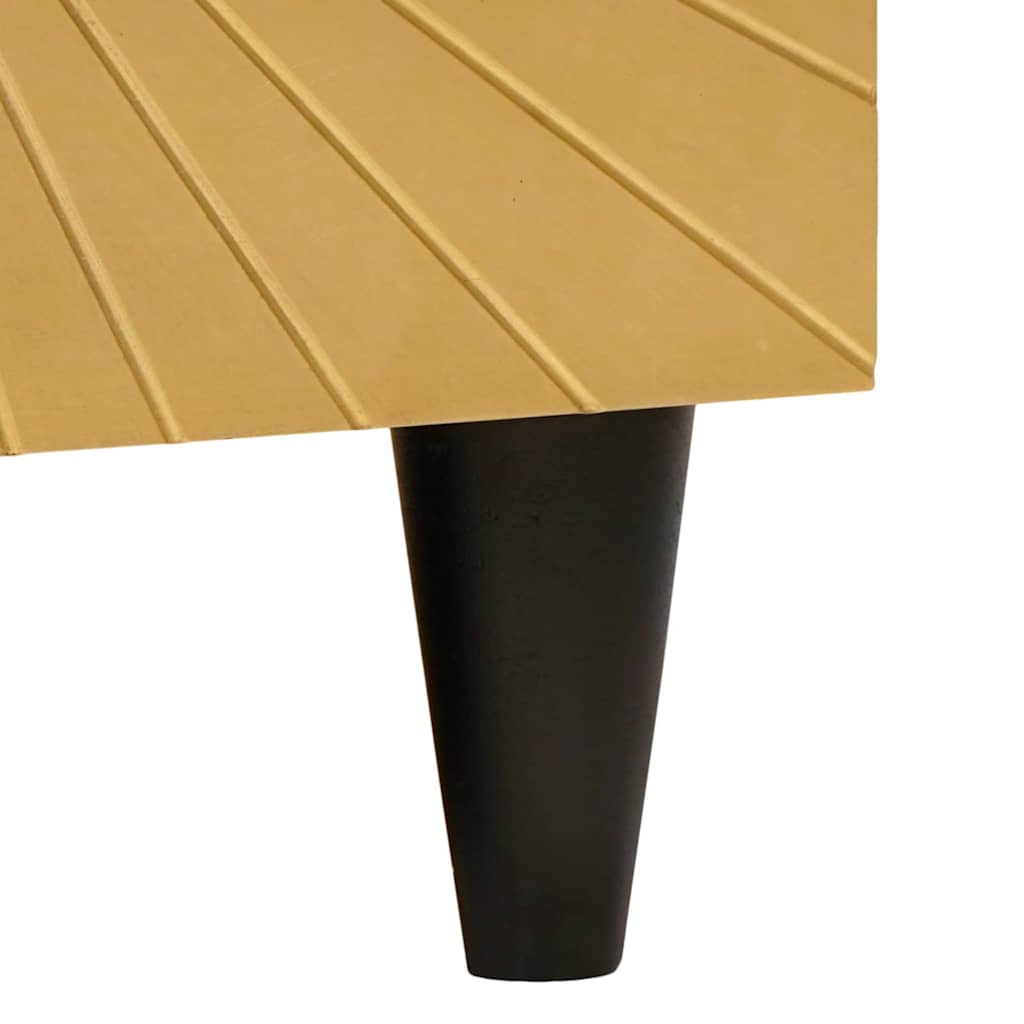 Coffee Table Black and Gold 80 x 50 x 40 cm