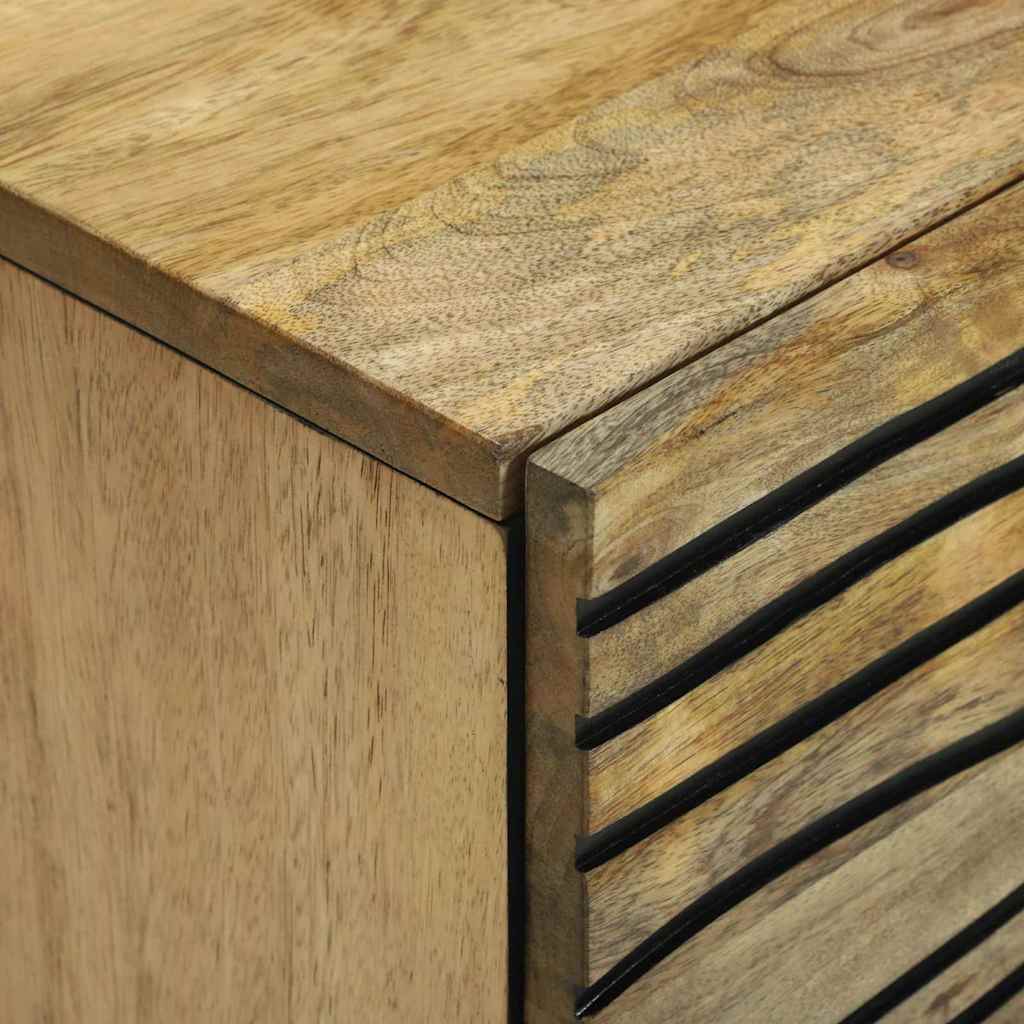 Sideboard - 40 x 33.5 x 75 cm, made from solid mango and engineered wood.