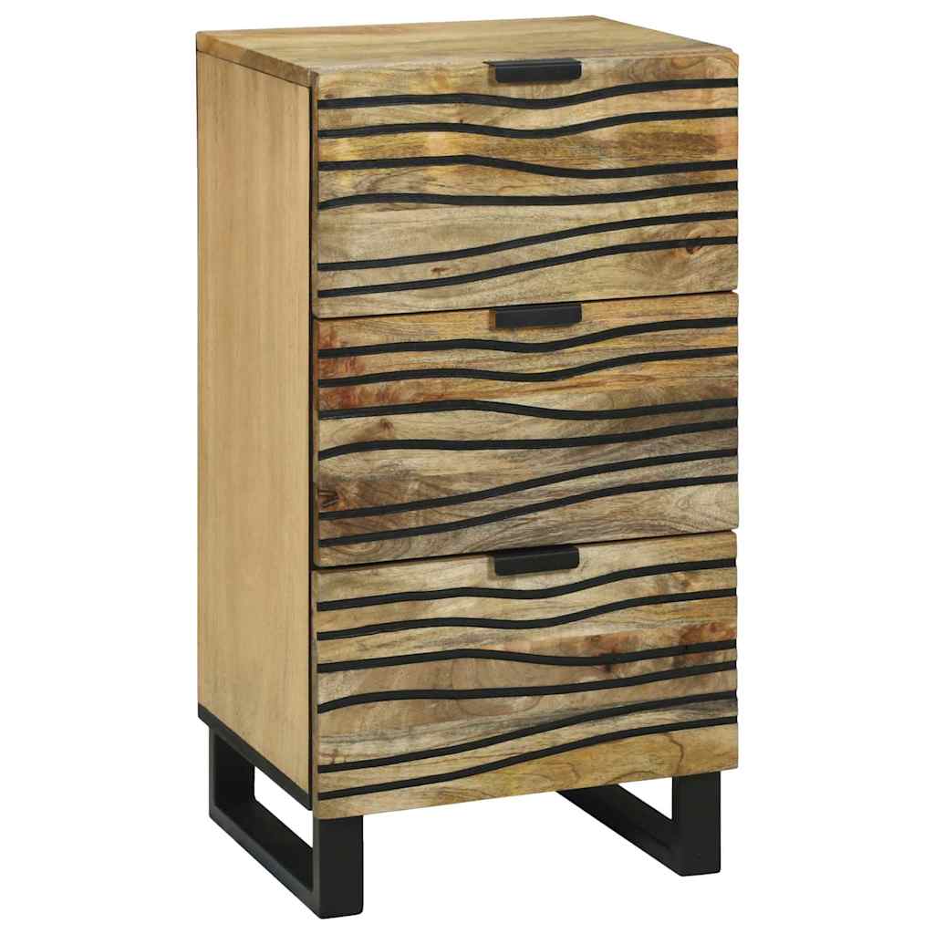 Sideboard - 40 x 33.5 x 75 cm, made from solid mango and engineered wood.