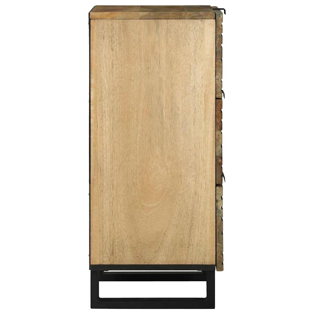 Sideboard - 40 x 33.5 x 75 cm, made from solid mango and engineered wood.