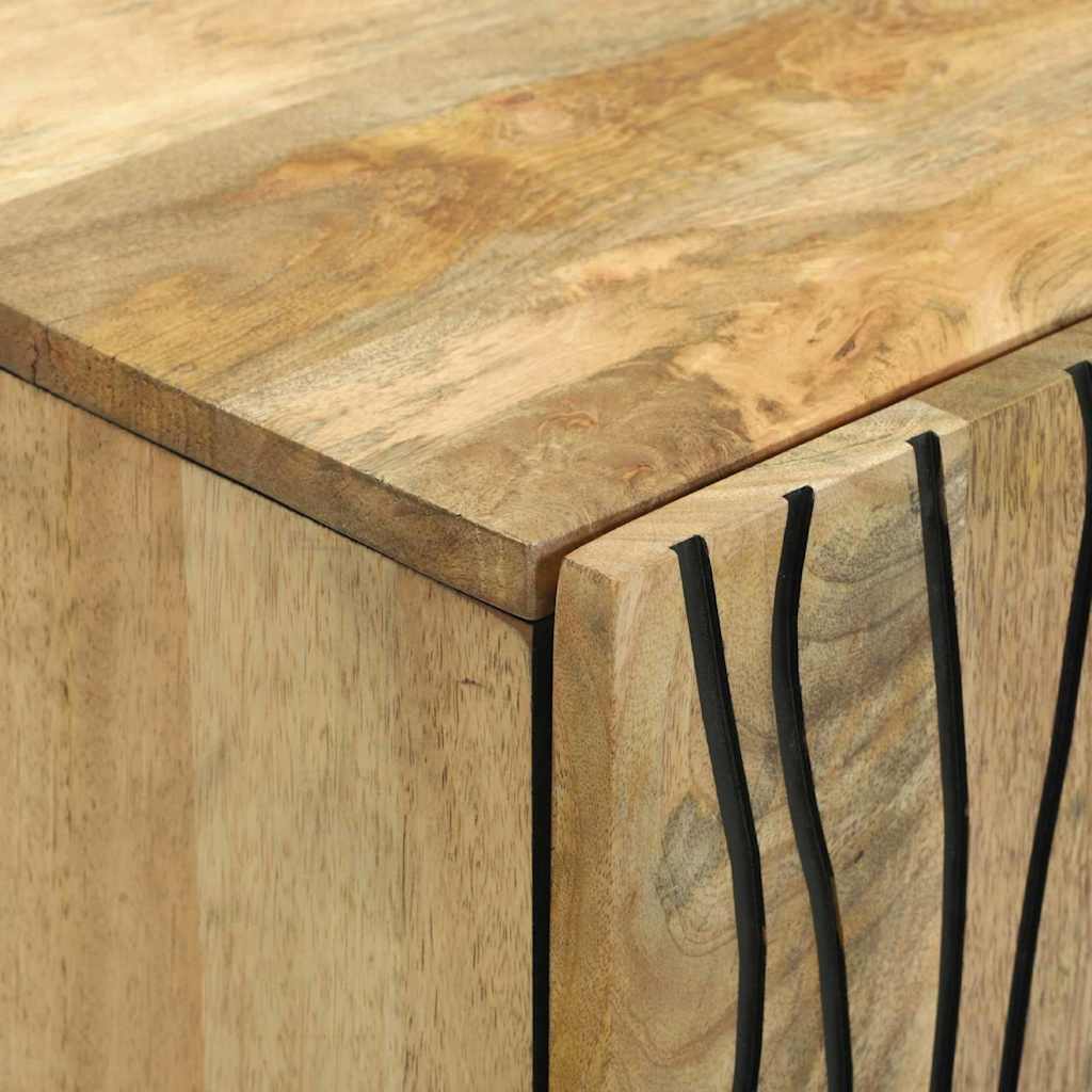 Sideboard 60 x 33.5 x 75 cm - Made of Solid Mango and Engineered Wood
