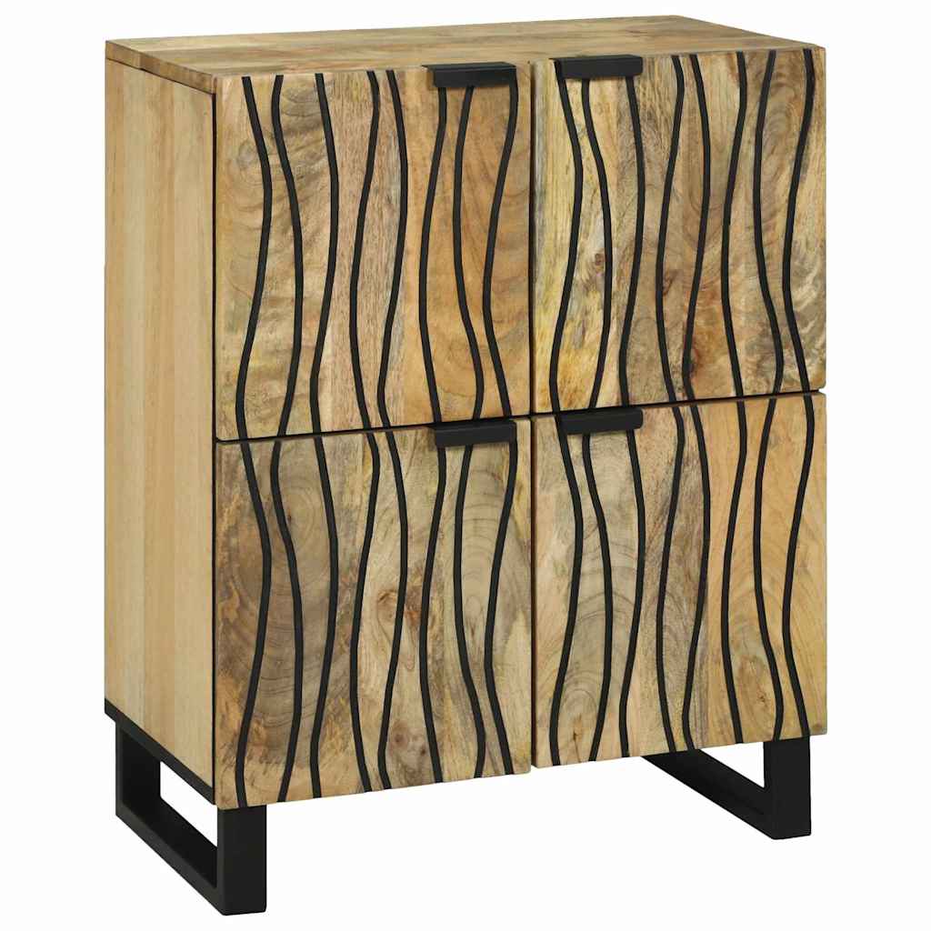 Sideboard 60 x 33.5 x 75 cm - Made of Solid Mango and Engineered Wood