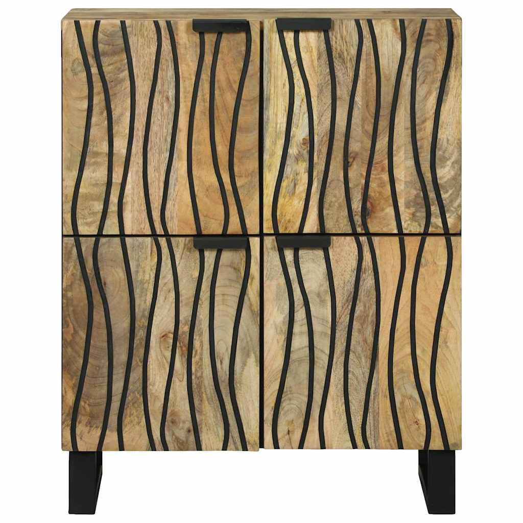Sideboard 60 x 33.5 x 75 cm - Made of Solid Mango and Engineered Wood