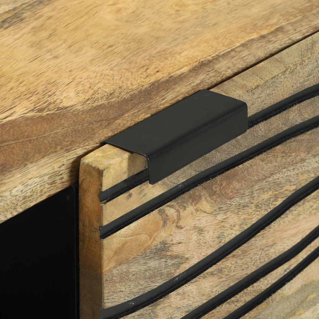 Sideboard – 80x33.5x75 cm, Made from Solid Mango Wood