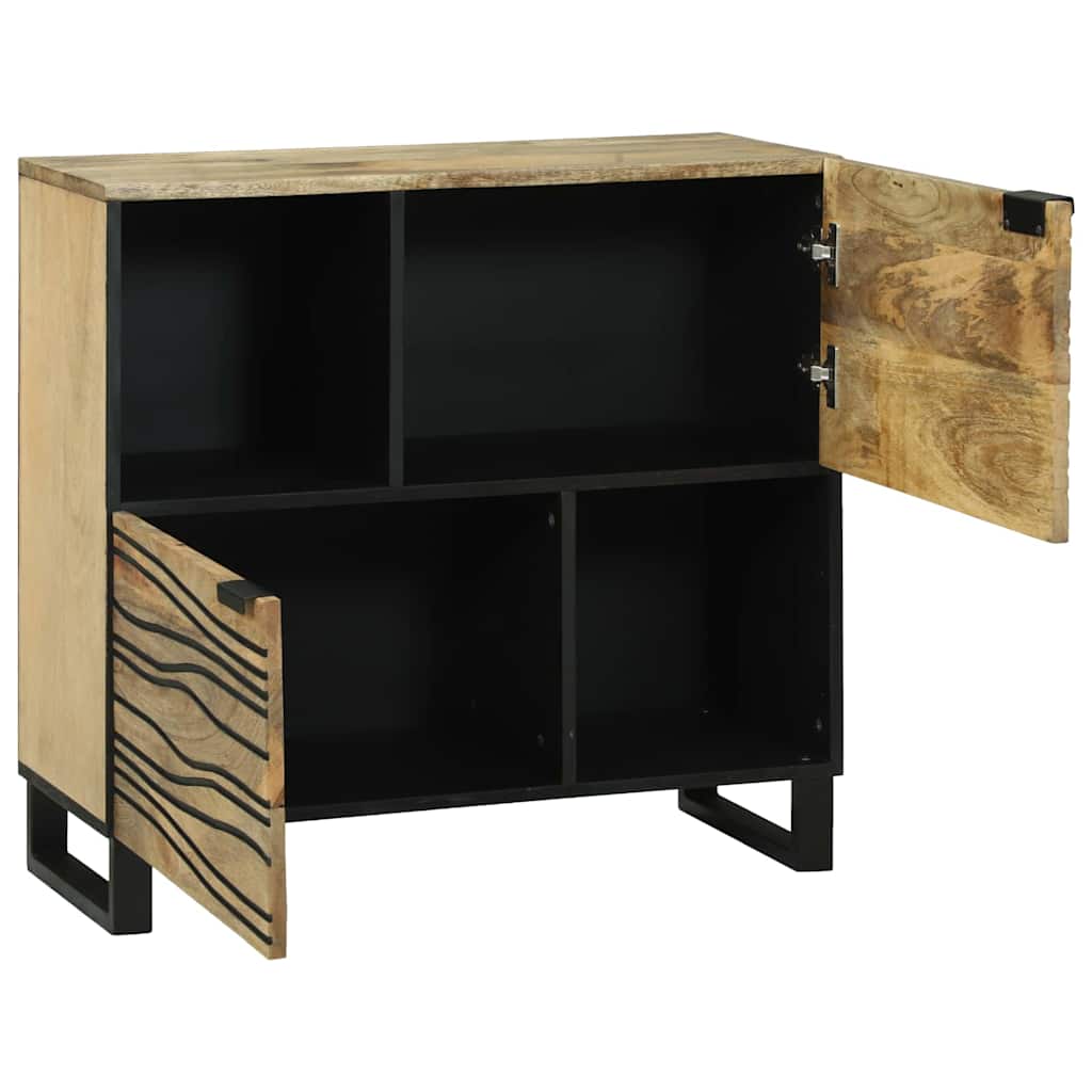 Sideboard – 80x33.5x75 cm, Made from Solid Mango Wood