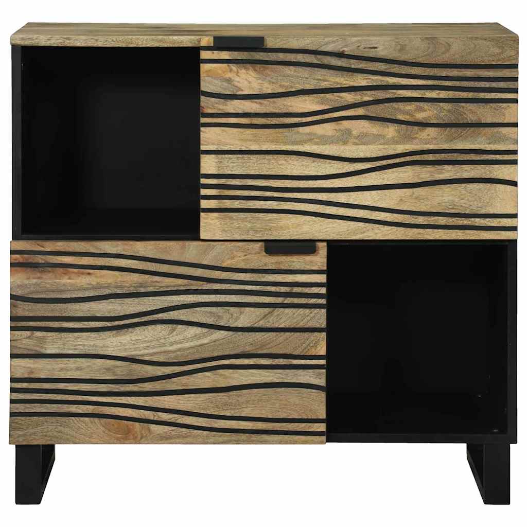 Sideboard – 80x33.5x75 cm, Made from Solid Mango Wood