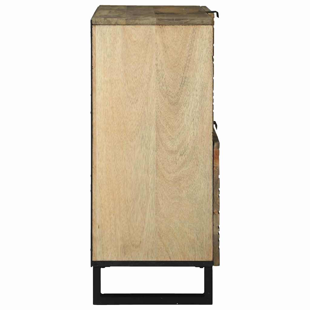 Sideboard – 80x33.5x75 cm, Made from Solid Mango Wood