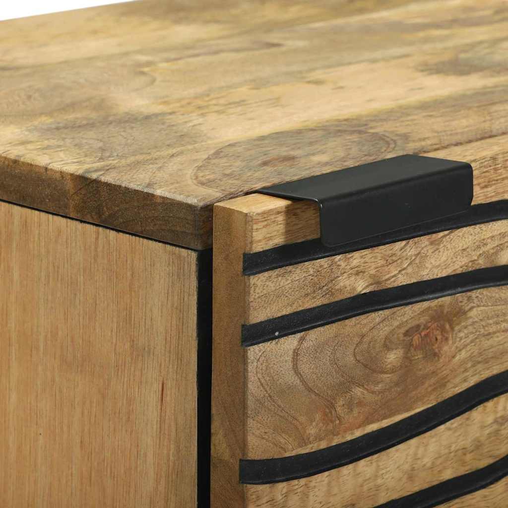 Highboard - 40x33.5x110 cm Made from Solid Mango Wood