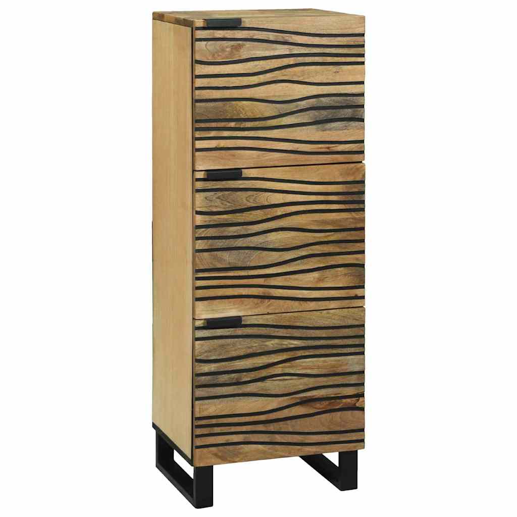 Highboard - 40x33.5x110 cm Made from Solid Mango Wood