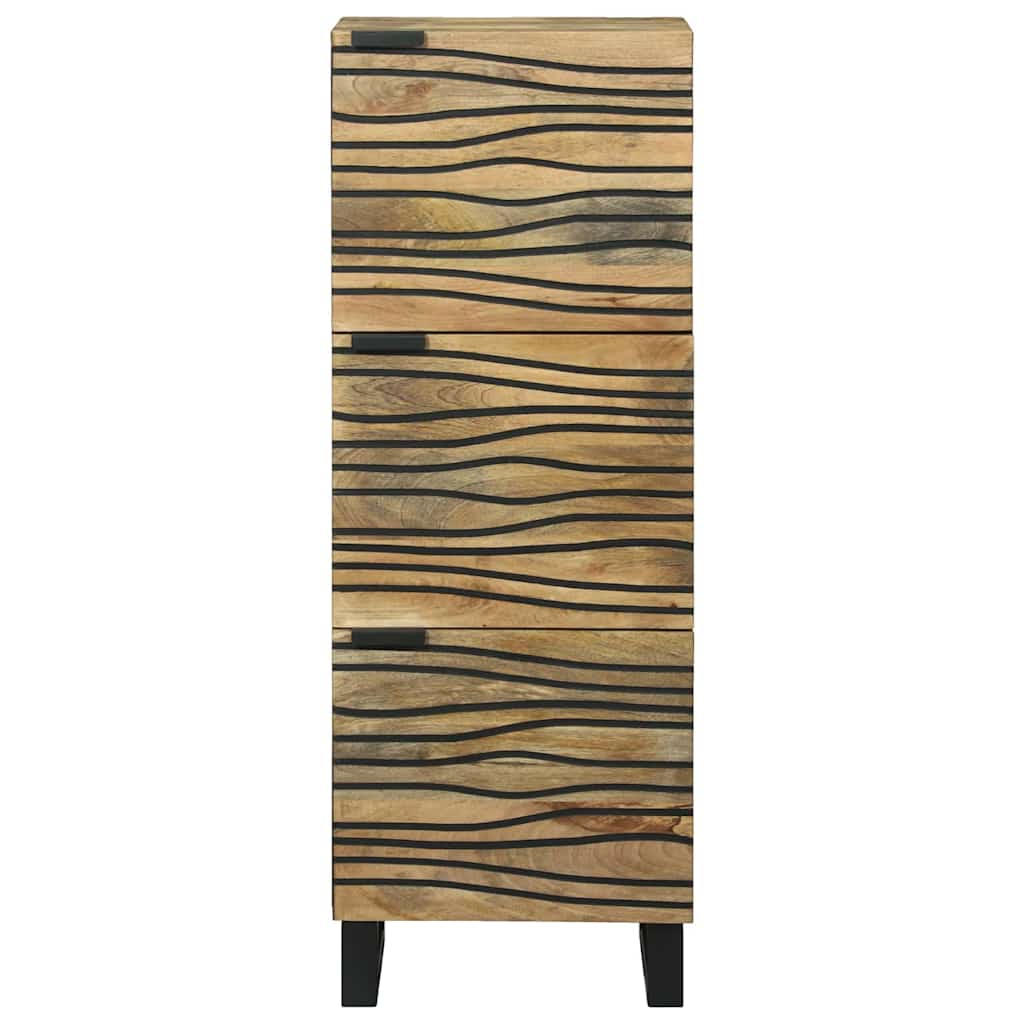 Highboard - 40x33.5x110 cm Made from Solid Mango Wood
