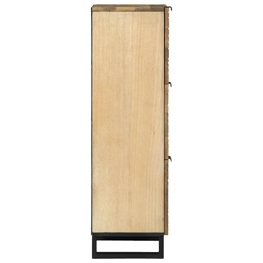 Highboard - 40x33.5x110 cm Made from Solid Mango Wood