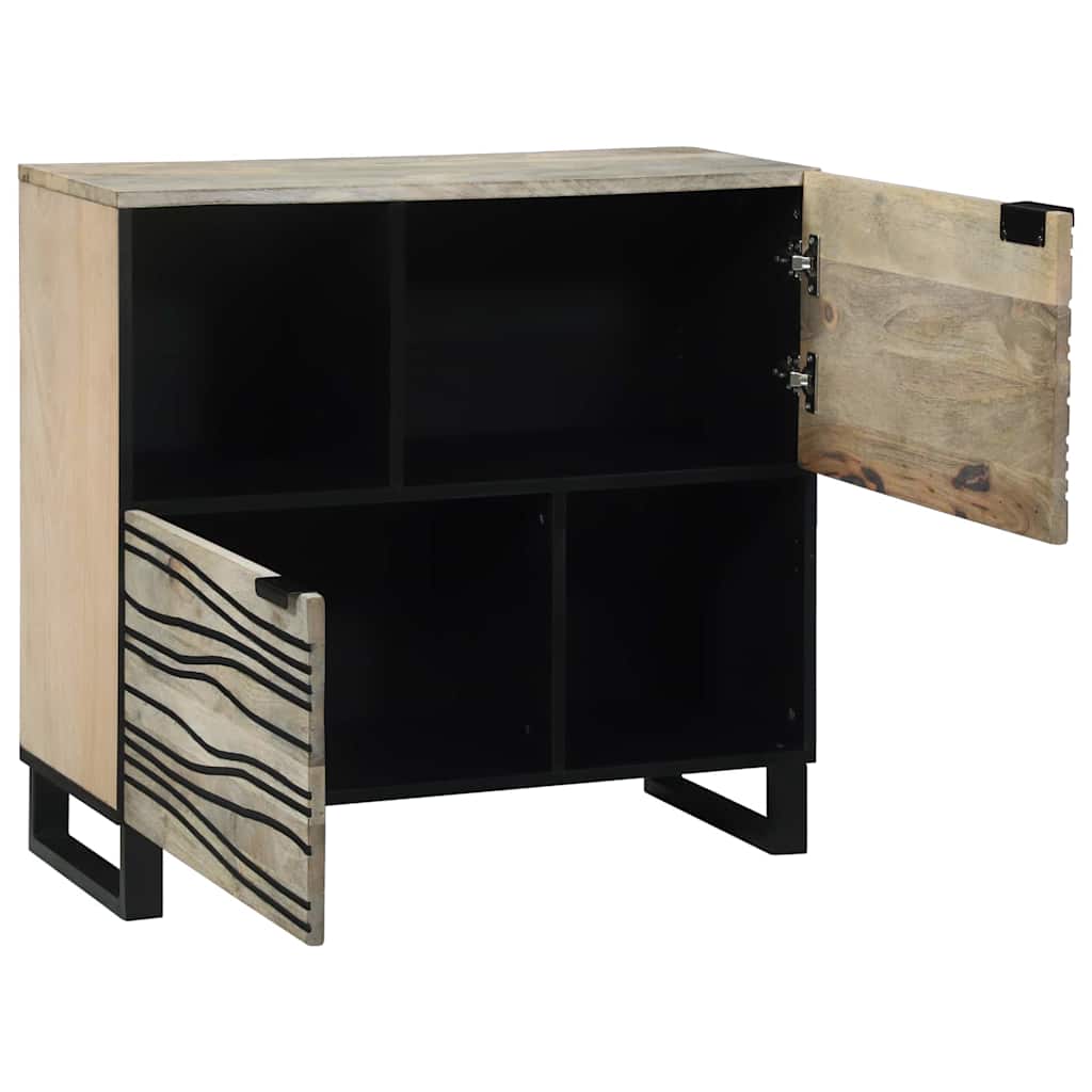 Media Storage Cabinets & Racks White and Black Engineered wood