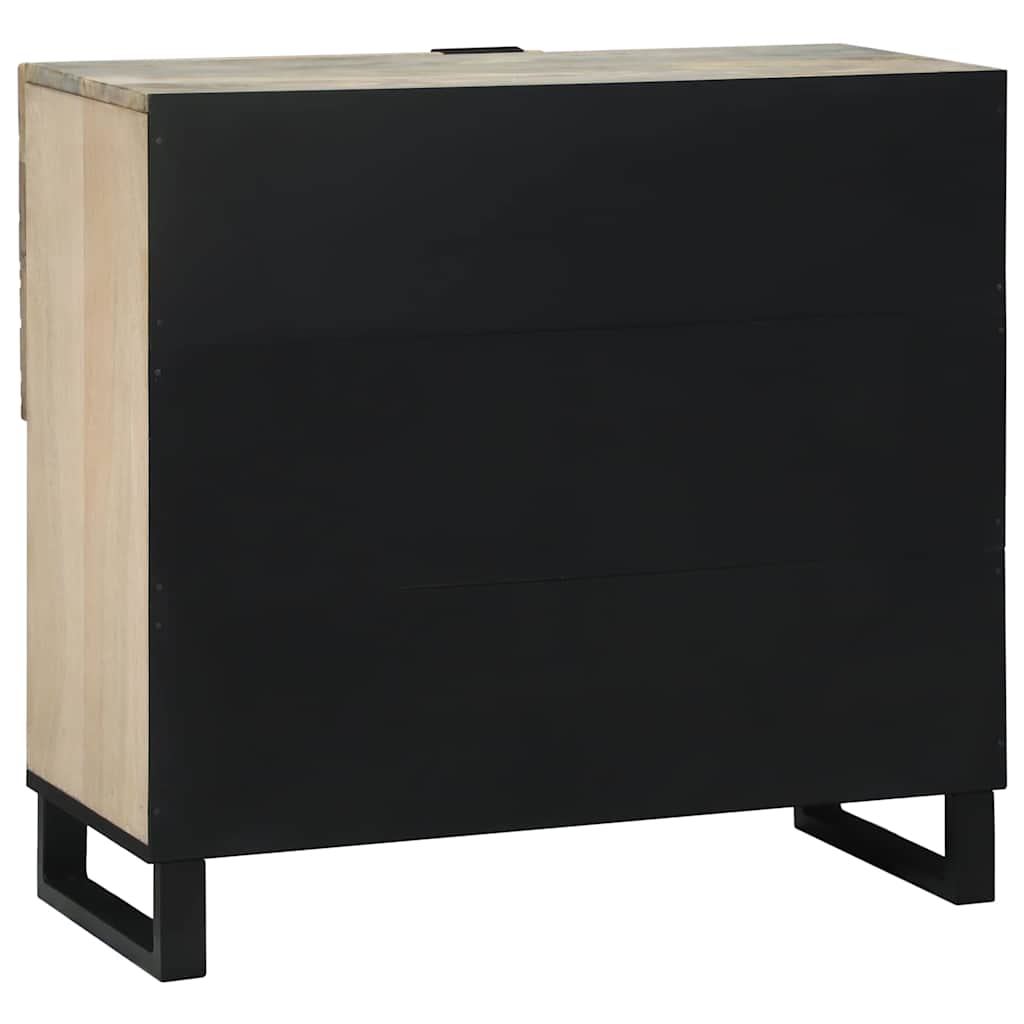 Media Storage Cabinets & Racks White and Black Engineered wood