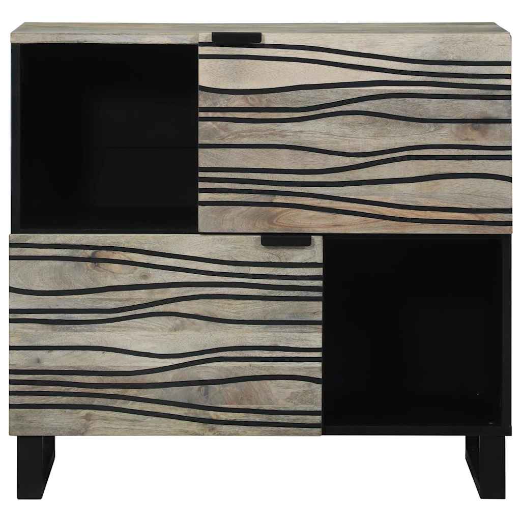 Media Storage Cabinets & Racks White and Black Engineered wood