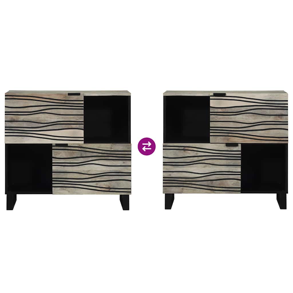 Media Storage Cabinets & Racks White and Black Engineered wood