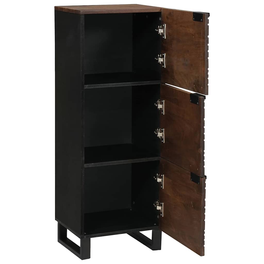 Highboard Walnut Wood with Shelf Other with Storage with Door Brown Medium