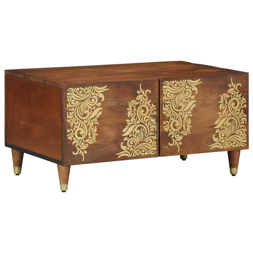 Coffee Table Honey brown 80 x 50 x 40 cm Solid mango wood