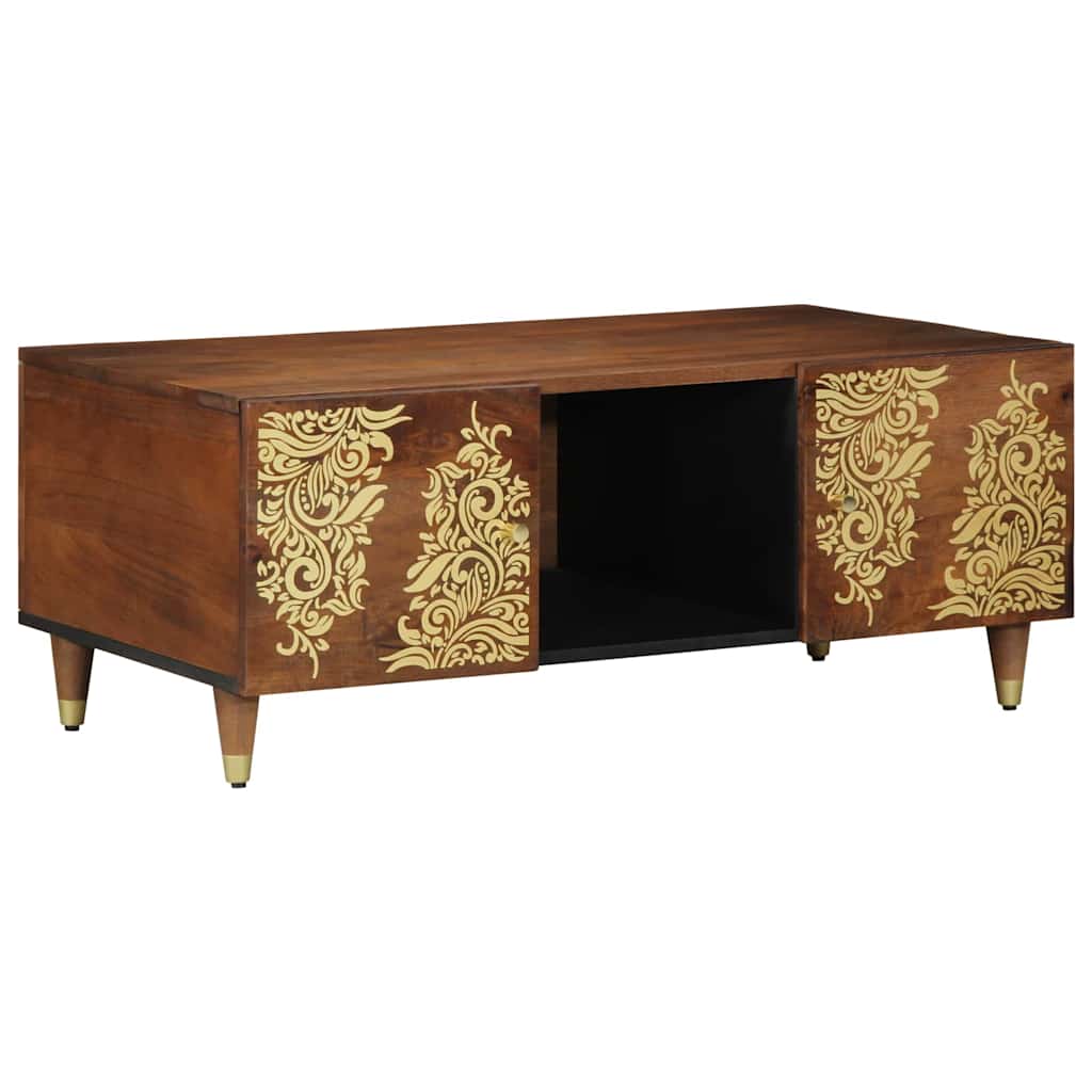 Coffee Table Honey brown 100 x 54 x 40 cm Solid mango wood
