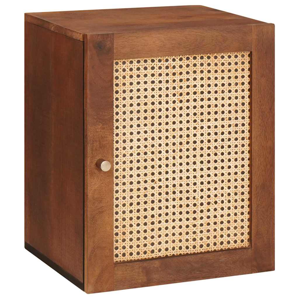 Bathroom Cabinet with Shelf with Door Brown 38 x 33.5 x 48 cm