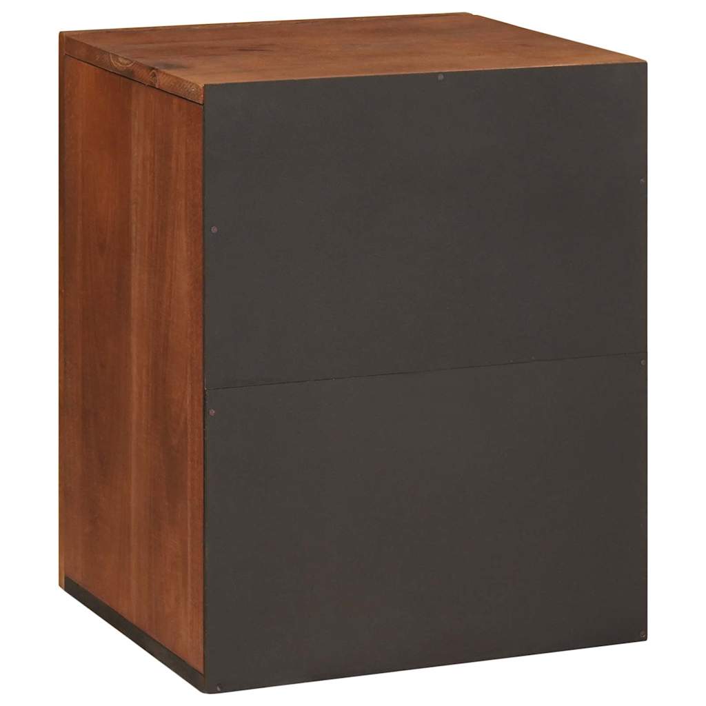 Bathroom Cabinet with Shelf with Door Brown 38 x 33.5 x 48 cm