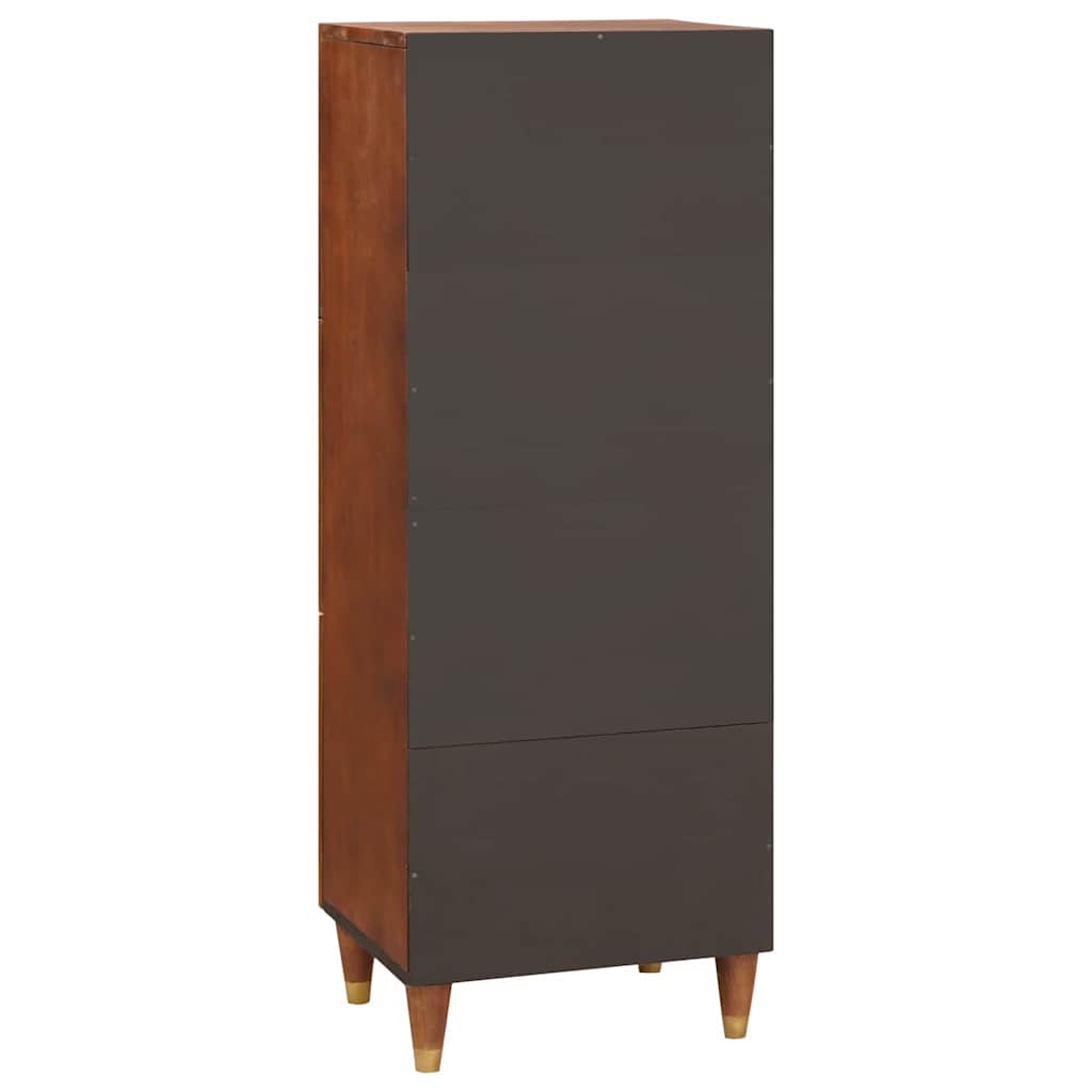 High board Brown 40 x 33.5 x 110 cm Cane and solid mango wood