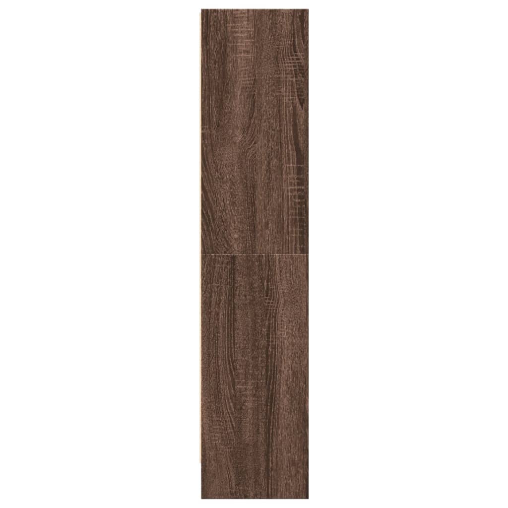 Bookcase Brown Oak 60x24x109 cm Engineered Wood