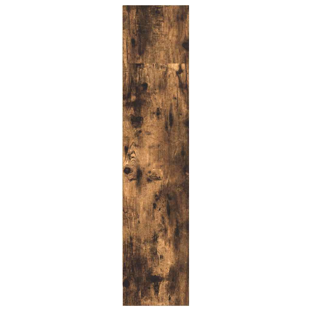 Bookcase Smoked Oak 80x24x109 cm Engineered Wood