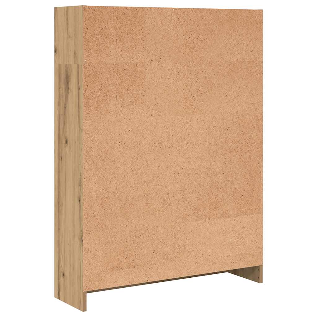 Bookcase Artisian Oak 80x24x109 cm Engineered Wood