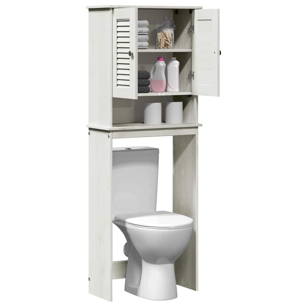Toilet Cabinet VIGO White 60 x 27 x 161 cm Solid pine wood