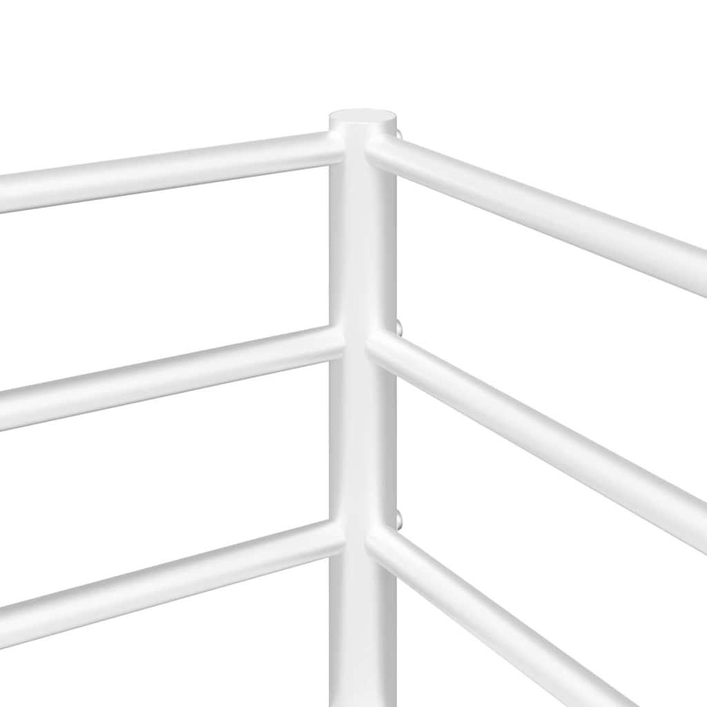 Bunk Bed without Mattress White 100x200 cm Steel