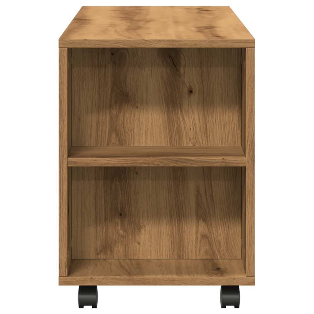 Modern Wooden 40 Inch TV Tele Stand Unit Cabinet With Storage & Wheels
