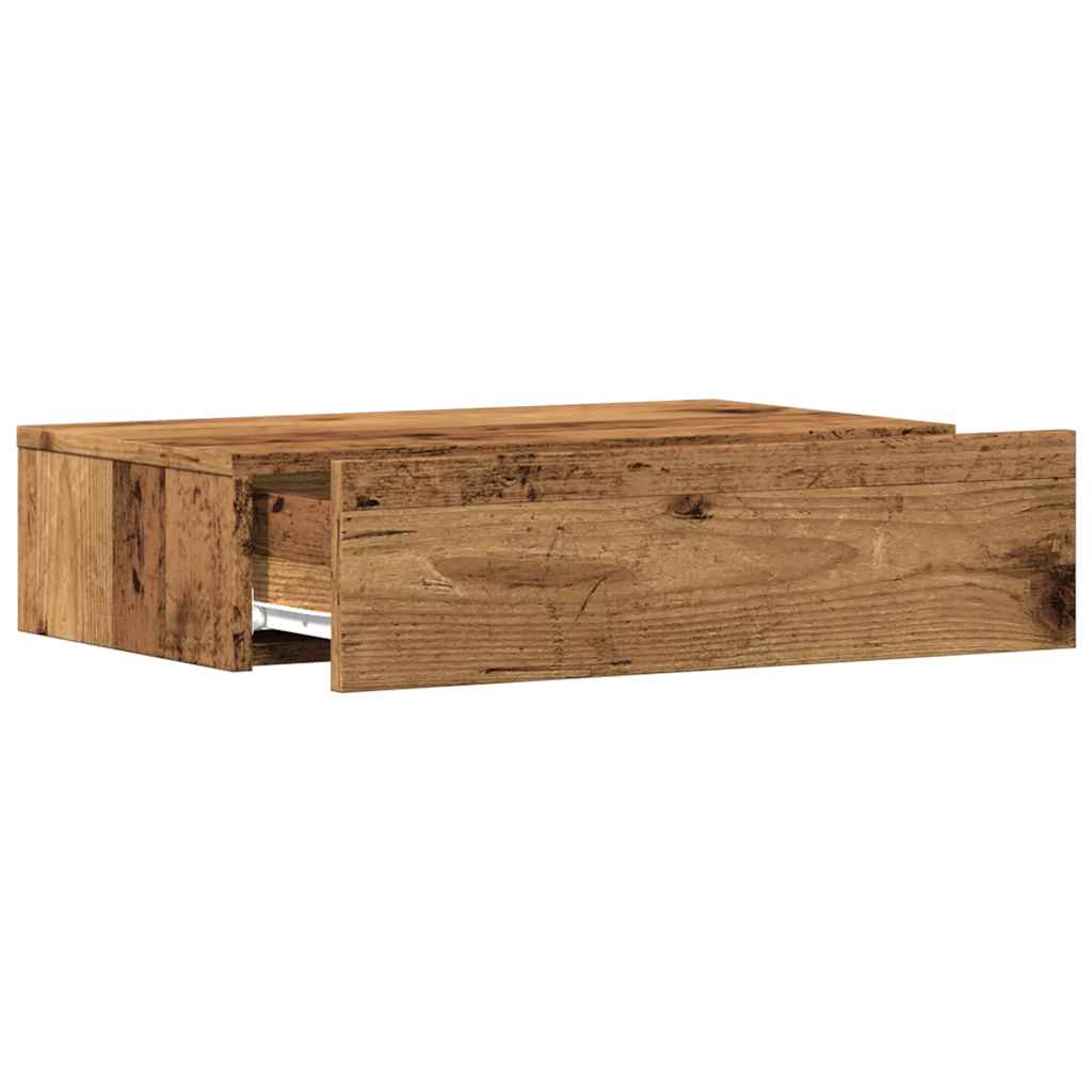 TV Cabinets with LED Lights 2 pcs Old Wood 60x35x15.5 cm
