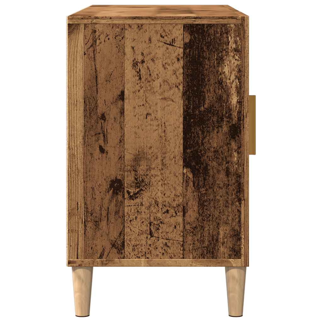 Modern Wooden Sideboard Storage Cabinet Unit With 2 Doors & 2 Drawers Wood