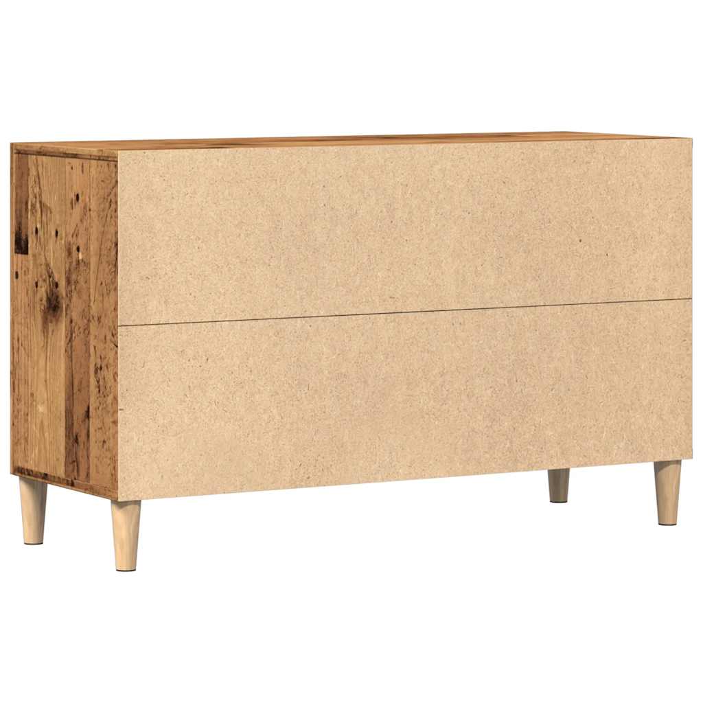 Modern Wooden Sideboard Storage Cabinet Unit With 2 Doors & 2 Drawers Wood