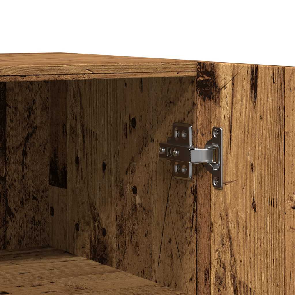 Modern Wooden Sideboard Storage Cabinet Unit With 2 Doors & 2 Drawers Wood